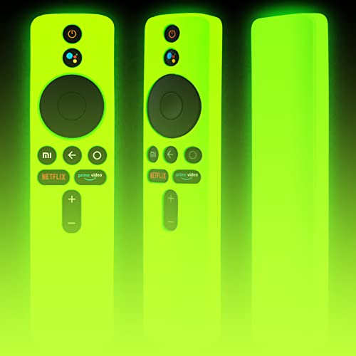 Funda para mando a distancia Mi Box S, funda para mando a distancia Xiaomi Mi TV Stick, TVBOX S 4K, funda que brilla en la oscuridad, color verde