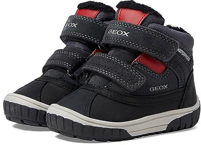 Geox Baby-Jungen B OMAR Boy WPF Ankle Boot, DK Grey/RED, 22 EU