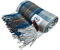 Wollen Tartan Plaid Stewart Muted Blue - Sustainable - Warm - Wool Soft - Classic - Recycled Wool