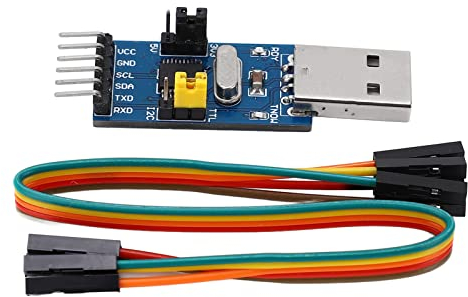 USB zu IIC I2C UART Konverter Adaptermodul Elektronische Komponenten, USB zu TTL Serial Download Adaptermodul mit Jumper Wire