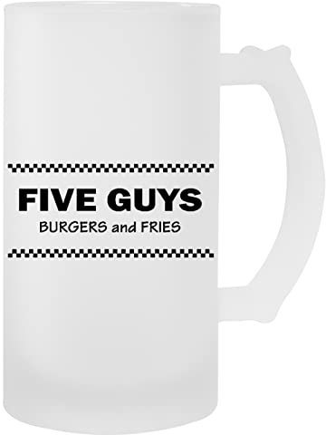 Hopestly Five Guys Burgers And Fries Transparent Becher Bier Herren Damen Mug Beer