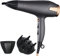 Pretfy Professioneller Haartrockner, Ionen, 2500 W, für Reisen, Keramik, mit Diffusor, scharfe Spitze (grau)