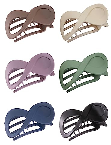 Kavya Pince Cheveux 6 Pcs Pince À Cheveux Femme, Antidérapant Pince Pour Cheveux, Cheveux Épais Et Fins Hair Clip Français Accessoire Cheveux Femme (Givré)