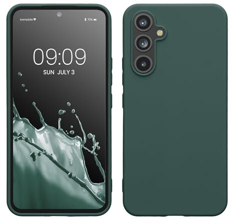 kwmobile Custodia Compatibile con Samsung Galaxy A54 5G Cover - Back Case per Smartphone in Silicone TPU - Protezione Gommata - verde blu