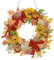 5D DIY Diamond Painting Kürbis Girlande Kranz Set, Diamant Painting Anhänger Herbstdeko Kits mit Kette, Diamant Malerei Türkranz Kürbis Herbst Deko Tür Fenster Deko DIY Geschenk (I)