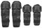 Rodilleras Coderas, 4 Piezas Motocicleta Motocross Ciclismo Codo Rodilleras Protector Espinilleras Conjunto Negro