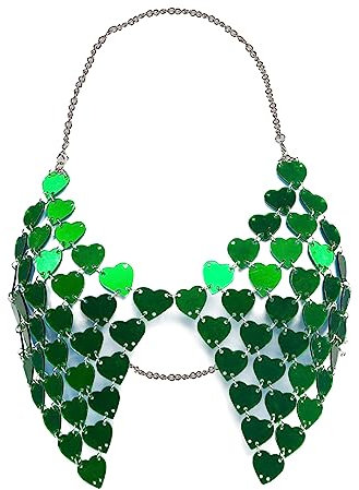 Bauchtanz Crop Top, Damen Pailletten Halter BH, Neckholder Weste, Glitzer BH für Salsa, Boho, Festival, Club, Latin Dance, Kostüm