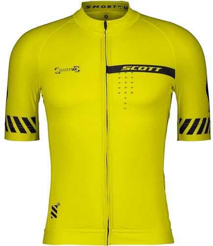 SCOTT RC Pro Fahrrad Trikot kurz gelb 2025: Größe: M (46/48)
