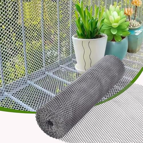 Schutznetz Baumschutznetz Balkonnetz aus HDPE 1,5m x 30m kann Verhindern Sie den Verlust von Haustieren Zuchtnetz Zur Verwendung in Gemüsegärten und in der Geflügelzucht Grau-Netzloch:1,8cm