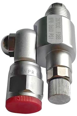 luolety CleanShot 287030 Vanne d'arrêt, adaptateur de pulvérisateur sans air, joint pivotant de 3600 PSI avec valve de commande pour pulvérisation haute pression