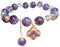 napoolo - Bracelet Pierre Naturelle Femme - Perles Naturelles - Élégance Française avec Améthyste, Quartz Rose, Pierre de Lune, Citrine, Jade, chakras - Bien-être et Style au Quotidien (Trèfle)