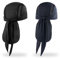 MELASA KüHlende Mesh Bandana Cap, Sports Durag Kopftuch Hat FahrradmüTze Unterhelm, SchweißSchutz LaufmüTze Fahrrad Kopfbedeckung, Schwarz & Marineblau