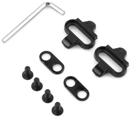 Dokeno Universal Fahrrad Schuhplattenset SPD Compatible Fahrrad Klickpedale für Männer und Frauen Selbstverriegelndes Cleats Pedal für Mountainbike Indoor Cycling