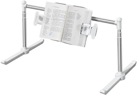 YJKKZQLB Leseregal zum Bodenstehen, Tablet-Ständer für Präsentationstisch, Bett, Notenständer, Lesehalterung, Höhe und Winkel verstellbar, zum Lesen im Bett und auf dem Sofa