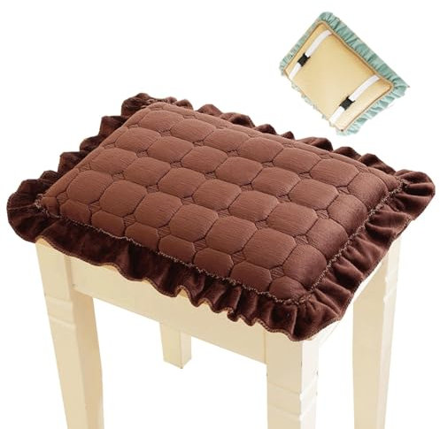 Tabouret de bar Coussins Siège Tabourets Coussins Siège Coussins de Chaise avec Jeux de Cordes Extérieur Cuisine Lot De 4/2/1 Lavable Cuisine Jardin Interieur Coussin de Tabouret de Bar(K5,1pc 25X35X3