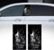 PETSBURG 2 Stück Auto-Mittelsäulen-Aufkleber, HD-Gedruckter PVC-Totenkopf, Halloween-PVC-Aufkleber, Personalisiert für Auto, Kratzfest (SB)