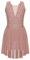 RUNQHUI Bambino Ragazza Vestito Pattinaggio Artistico Strass Body senza Maniche Body Danza Palestra Vestito Competizione Spettacolo, Rosa polverosa., 7-8 Anni