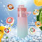 Luft Wasserflasche 750ML Trinkflasche Set Sport Flasche mit 6 Geschmack Pods BPA Frei Ideal für Laufen Fitnessstudio (E)