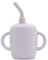 Mylo Straw Mug - Silikon Trinkbecher Auslaufsicher mit Abnehmbarem Strohhalm, Deckel - Trinklernbecher Ab 6 Monate - Mikrowellengeeigneter Toddler Cup, Schnabeltasse (Lavender)