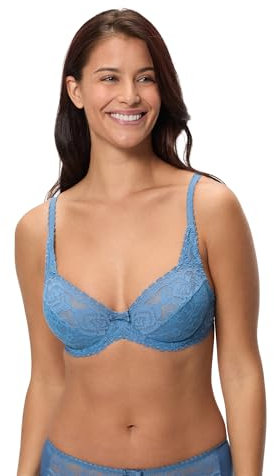 Playtex Bra New Flower Elegance Underwired Women x1 Blue