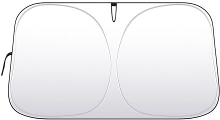 WEQTYSAB Auto Parabrisas Parasol, para Hyundai Kona Hybrid/Kona Electric/Kona N SUV 2018-2023 Anti-Ultravioleta Plegable Coche Parabrisas Parasol Accesorios de protección,140x70cm