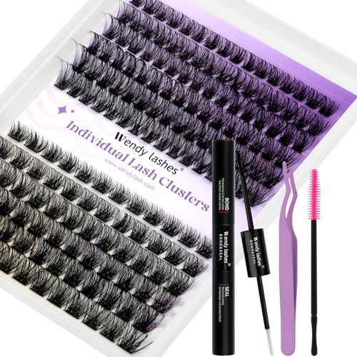 Wimpern Extensions Set 12-16mm C Curl Natürliche Individuelle Wimpernverlängerung 0.07mm Wiederverwendbar Weich Und Wisp für Anfänger Geeignet(C3/C9-C)