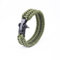 Bracciale Paracord con fibbia in acciaio inossidabile Braccialetto Paracord per salvataggio di emergenza Corda per arrampicata all'aperto Corda per paracadute 23 cm Bel design