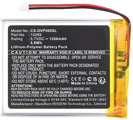 Ersatz Akku für Dual DAB Pocket Radio 5 PN:Dual 10269 1350mAh / 5.0Wh