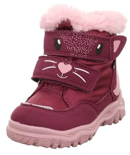 Superfit Mädchen und Jungen Winterstiefel Husky+ Kinder Stiefeletten Weite: W V ROT/ROSA 000 EU