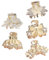 Haarklammer Klein, 5 Stück Metall Mini Haarklammern Klein, Kristalle kleine Haarklammern, Rutschfeste Haarspange Klein, Haarschmuck für Damen und Mädchen (B)