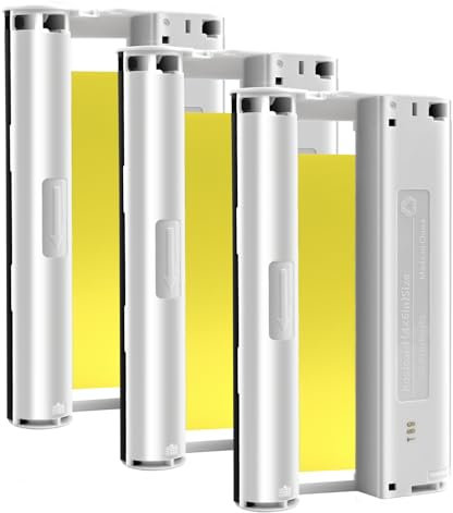 NineLeaf 3 Patronen 100x 148mm KP-108IN KP-36IN Tintenpatrone Drucker Kartusche, Kompatibel mit Canon Selphy CP1500 CP1300 CP1200 CP1000 CP910 CP900 CP810 Fotodrucker (ohne Foto Papier)