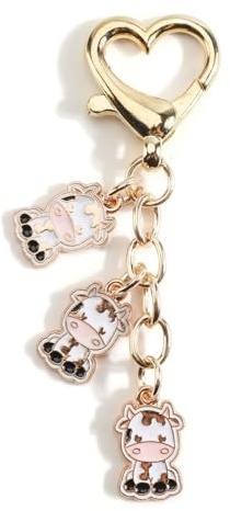 Porte-Clés Vache, Porte-Clés Dessin Animé Vache Nuages, Individu Créatif, Cadeau En Cadeau Pour Femme, Cadeau D'anniversaire Petite Amie
