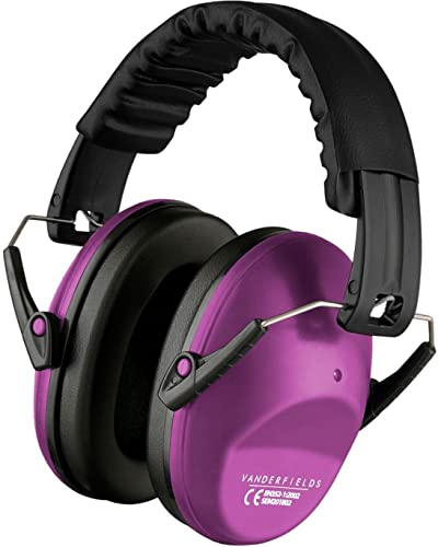 Vanderfields Casque Anti Bruit Enfant, 26dB SNR, Casque Anti-bruit Réglable et Pliable Pour Enfants 3-16 Ans, Protection Auditive pour Autisme, TDAH, Concerts, Feux d’Artifice et Voyages