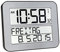 TFA Dostmann Timeline Max Digitale Funkuhr, Kunststoff (Silber mit Batterien)