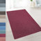 casa pura Teppich Läufer London - Meterware - Teppichläufer für Wohnzimmer, Flur, Küche - Flacher Schlingenflor (Weinrot - 200x150 cm)