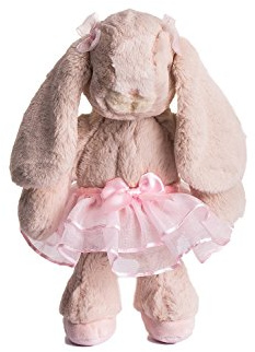 Dilly dudu Ballerina/Balletthase, Plüschtier, Plüschtier, Kaninchenpuppe, 25,4 cm, Rosa