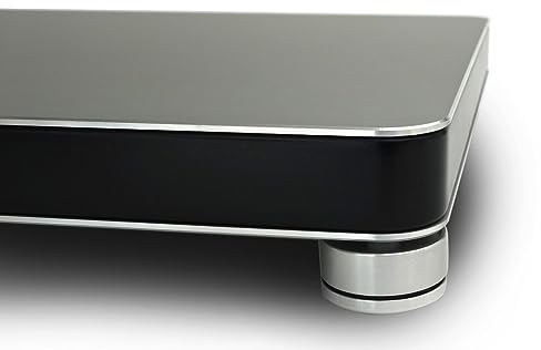 bFly-audio PowerBase Gerätebasis | belastbar max. 55 kg / 70 kg (S = 25 x 30 cm, schwarz)