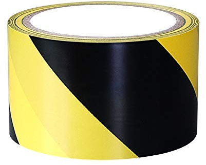 Ruban adhésif de sécurité 70 mm x 20 m Noir/jaune