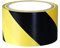 Nastro di sicurezza 70 mm x 20 m, nero/giallo, nastro adesivo per segnalazione di pericolo