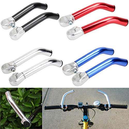 Bar Ends,Colorful Lenker- Zusatzgriff Innenbefestigung 22,2 mm Fahrrad Mountain Bike Fahrrad MTB Lenker Ende Aluminiumlegierung Sicherheit Griffe (Blau)