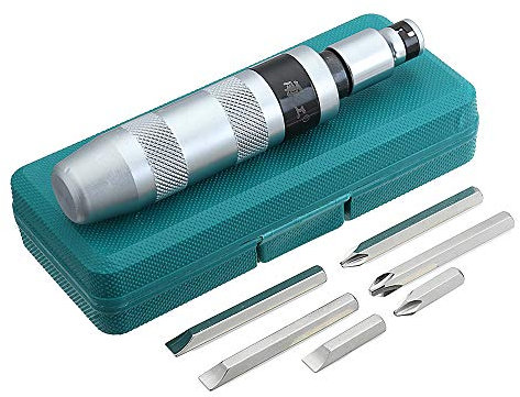TuToy 7Pcs Impact Screwdriver Set Multi-Purpose Impact Screwdriver Driver Chisel Bits Tools