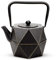 Tea Kettle, TOPTIER Japanese Cast Iron Teapot with Stainless Steel Infuser, Cast Iron Tea Kettle Stovetop Safe, Diamond Design Teapot Coated with Enameled Interior for 30 oz (900 ml), Black