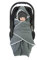 HOBEA-Germany Fußsack Einschlagdecke für die Babyschale Babyschalenfußsack Kinderwagenfußsack Winter XL (Winter XL, grau mit Sternen auf Weiß)