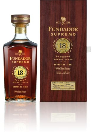 Fundador Supremo 18 Year Old Oloroso Sherry Cask Spanish Brandy 1L