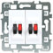 Interrupteur va et vient - Prises electriques Standard - Prise extra plate - Prise murale - Interrupteur va et vient sans Fil - Prise murale Casual Mecanisme Hp Double + Cache Blanc + Support Metal