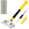 Grattoir pour Plaque avec 10 Lames Métalliques, Heavy Duty Scraper, Universel Grattoirs pour Vitre, Vitrocéramique, Plaque à Induction, Voiture, Miroir, Autocollant, Nettoyage (avec tournevis)