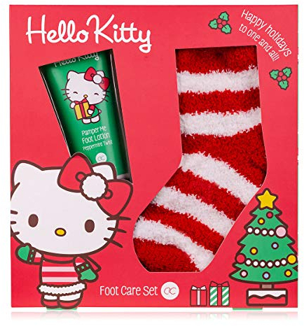 accentra Geschenk-set Hello Kitty - Happy Christmas für Mädchen, Schönes Set im Peppermint-Twist Duft