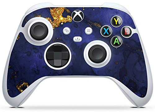 DeinDesign Skin kompatibel mit Microsoft Xbox Series S Controller Folie Sticker Marmor Gold UtArt
