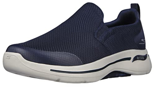 Skechers Go Walk Arch Fit - Togpath Navy/Grey 8 EE - Wide