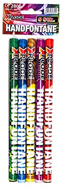 vama Xplode farbige Handfontänen in 5 Farben für Hochzeit Geburtstag Party tierfreundlich Jugendfeuerwerk (1 Packung)